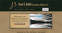 Desktop Screenshot of footandanklespecialists.net